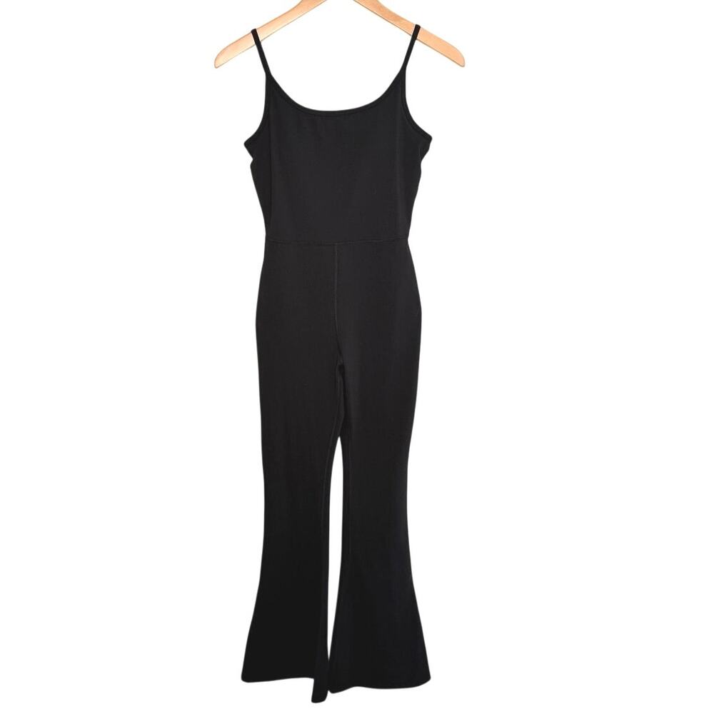 YOGALICIOUS Lux Scarlett flare jumpsuit size small black - Picture 6 of 6